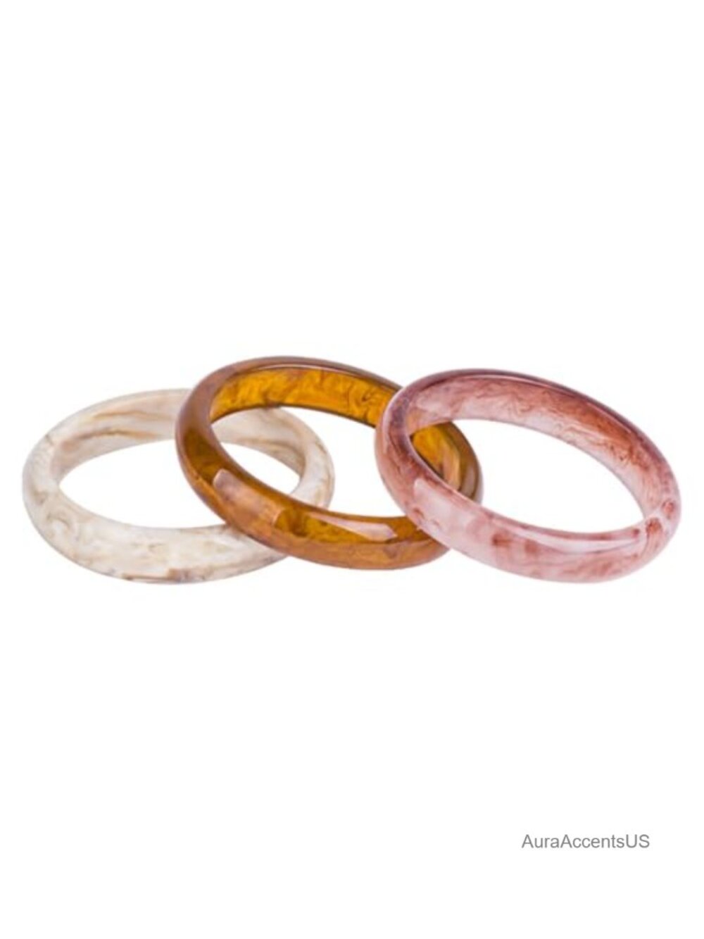 Chunky Acrylic Resin Tortoiseshell Cuff Bangle Bracelet Set Statement Jewelry